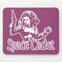 Rosa del cadete del espacio tapete de ratón
