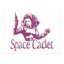 Rosa del cadete del espacio tarjetas postales