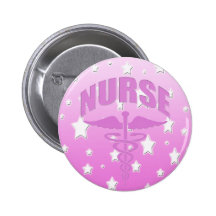 Rosa del caduceo de la enfermera pin