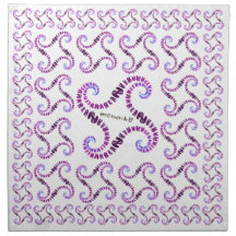 rosa del espiral de los conejos de la sonrisa servilletas de papel