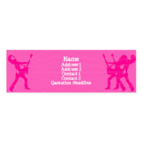 Rosa del guitarrista - flaco tarjetas de negocio