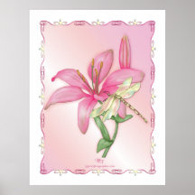 Rosa del lirio posters
