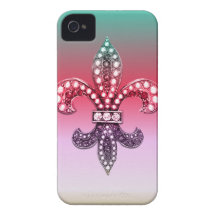 Rosa del multicolor de Flor New Orleans de la flor iPhone 4 Case-Mate Coberturas