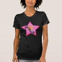 Rosa del polluelo del eje de balancín camiseta