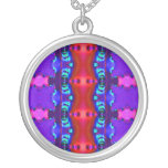 rosa del rojo azul collares