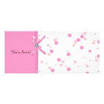 Rosa e invitación de la tarjeta del diamante del l tarjetas publicitarias a todo color