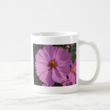 Rosa en rosa tazas de café