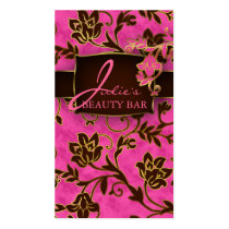 Rosa floral Brown del accesorio de oro de las tarj tarjetas de negocio