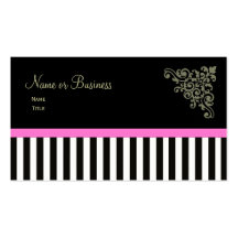 Rosa francés de las tarjetas de visita del ~ del b