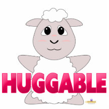 Rosa Huggable de las ovejas blancas Huggable Esculturas Fotográficas