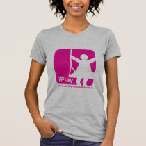 rosa iPlay del chica {transparente} camisetas