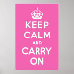 Rosa magenta poster