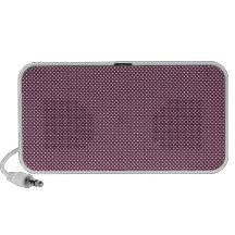 Rosa oscuro con los puntos blancos simples mp3 altavoces