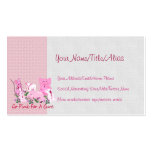 Rosa para una curación tarjetas de visita