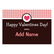 Rosa personalizado y tarjeta del día de San Valent Tarjeta De Negocio