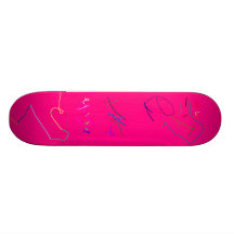 Rosa por 6 años Chy Patineta Personalizada