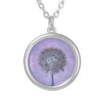 Rosa púrpura del diente de león joyeria personalizada