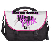 Rosa real del desgaste de hombres bolsas para portátil