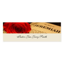 Rosa rojo, biblia, tarjeta de visita profesional d
