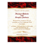 Rosa rojo - invitación del boda