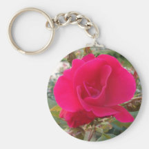Rosa rojo llaveros personalizados