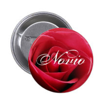 rosa rojo, novio pins