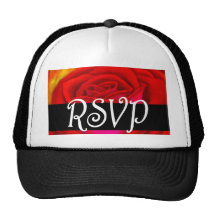 Rosa rojo RSVP que pinta arte - multi Gorros