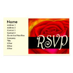 Rosa rojo RSVP que pinta arte - multi Plantillas De Tarjetas De Visita