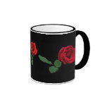 Rosa rojo taza