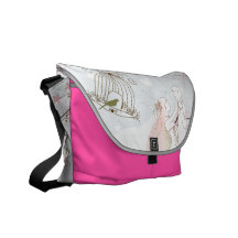 rosa romántico del bolso del boda bolsa messenger