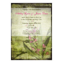 Rosa rústico de las invitaciones del boda del Fire Comunicado Personal