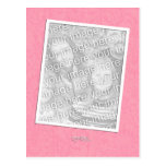 Rosa simple postales