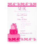 Rosa tropical invitación personalizada