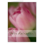 Rosa Tulpen • Hochzeitseinladung Tarjetón