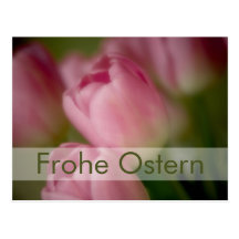 Rosa Tulpen • Oster-Postkarte Postal