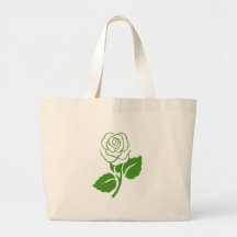 Rosa Verde Y Blanca Bolsas