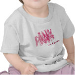 Rosa y bonito camisetas