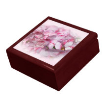 Rosa y flores rosadas oscuras del Hydrangea Cajas De Recuerdo