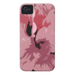 Rosa y Hawaiian Heliconia de la lavanda iPhone 4 Case-Mate Protectores