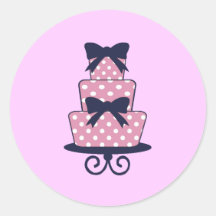 Rosa y pegatina del pastel de bodas de la marina d