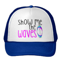 Rosado muéstreme las ondas gorro de camionero