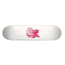 Rosado vista para arriba el dragón monopatines personalizados