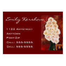Rosas abstractos tarjetas de visita