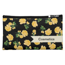 Rosas amarillos de Personalizable en bolso negro d