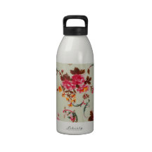 Rosas anaranjados rosados elegantes lamentables el botellas de agua reutilizables