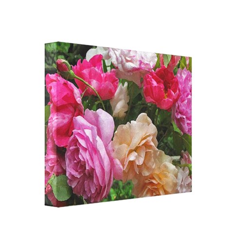 Rosas antiguos impresion de lienzo