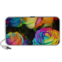 Rosas coloridos notebook altavoz