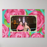 Rosas con la foto de encargo posters