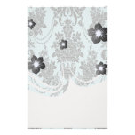 rosas de damasco azules claros y black.ai papeleria