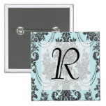 rosas de damasco azules claros y black.ai pins